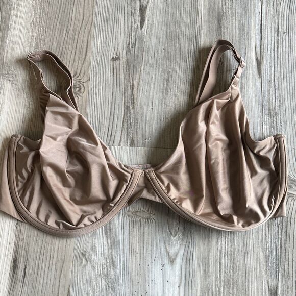 Cuup “The Triangle” Underwire Mocha Brown Three Clasp Bra - Size 38F - Picture 3 of 9